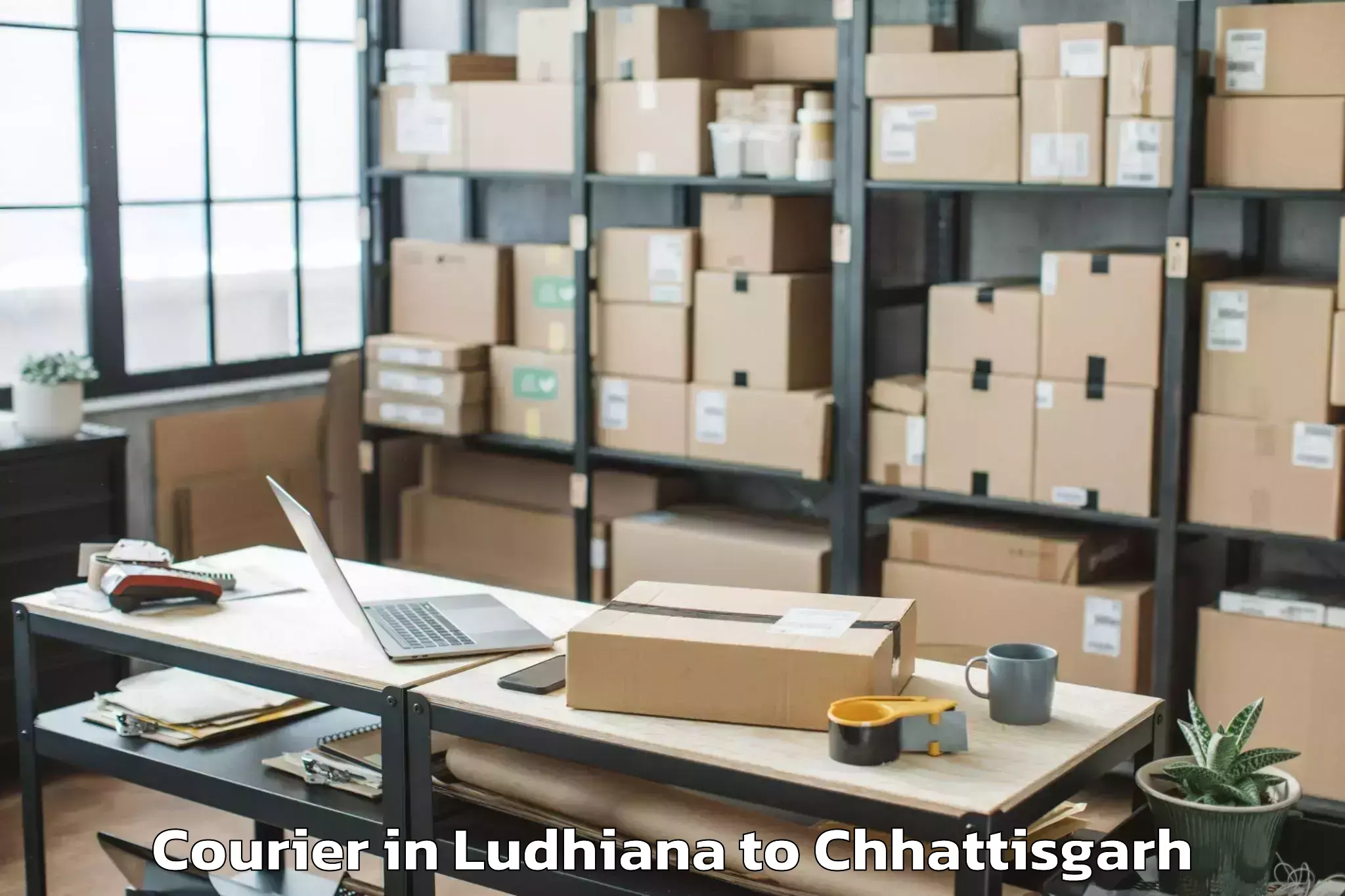 Book Ludhiana to Konta Courier Online